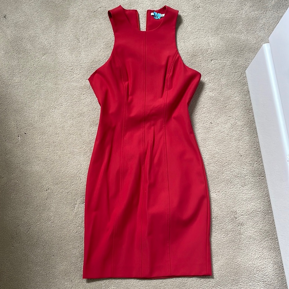 T By Alexander Wang red Neoprene Dress